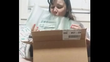 Unboxing anal toys and wet look clothes~