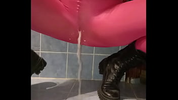 Pissing through pink pants just gets me off