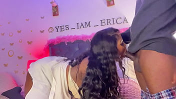 Ebony slut milf facefucked by a massive dick