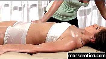 Teen eats milf pussy at oily threesome 10