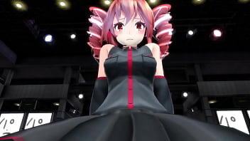 Red hair girl with no panties riding mmd by bobbeeps