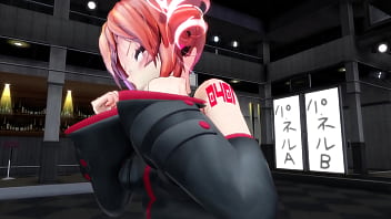 Red hair girl with no panties riding mmd by bobbeeps