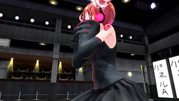 Red hair girl with no panties riding mmd by bobbeeps
