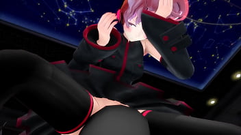 Red hair girl with no panties riding mmd by bobbeeps