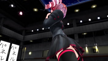 Red hair girl with no panties riding mmd by bobbeeps