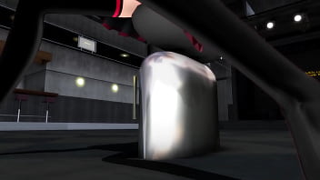 Red hair girl with no panties riding mmd by bobbeeps