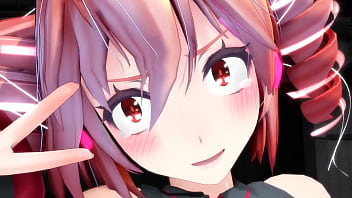 Red hair girl with no panties riding mmd by bobbeeps