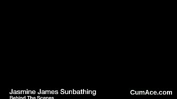 Flirty beauty gets cumshot on her face swallowing all the jism