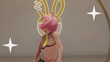 Vtuber strips & dances to kpop mmd