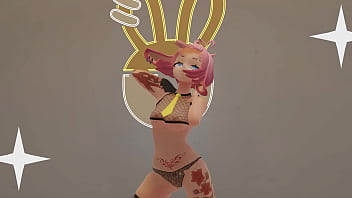 Vtuber strips & dances to kpop mmd