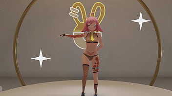 Vtuber strips & dances to kpop mmd