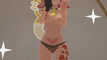 Vtuber strips & dances to kpop mmd