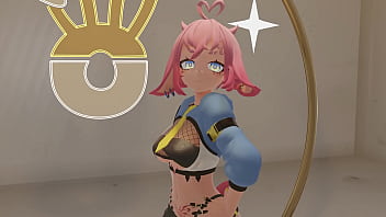 Vtuber strips & dances to kpop mmd