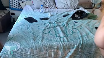 I fuck the house saleswoman red lingerie and black cap