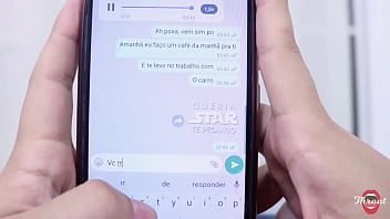 Um boquete de uma ruivinha gulosa