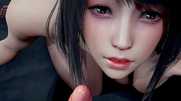 3d horny slut japanese whore teasing the big cock to fuck her wet pussy