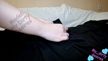 Butt plug in the ass pussy flows when a big cock goes deep in it big breasts in cum