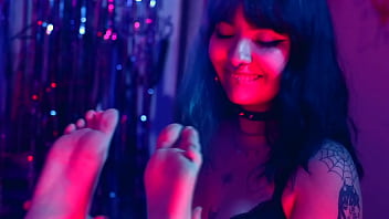 Tiny foot worship & tickling domination