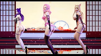 Mmd gokurakujodo strip dance Mmd gokurakujodo strip dance
