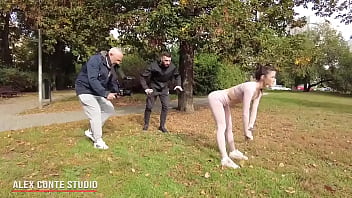 Backstage of lucy mendez lucymndz14 thought she could do yoga outdoors undisturbed she thought she was safe but our coll