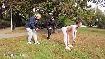 Backstage of lucy mendez lucymndz14 thought she could do yoga outdoors undisturbed she thought she was safe but our coll