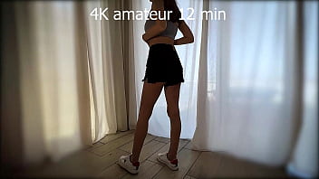 It’s very familiar scene when step daughter shows me new sneakers and then handle my cock with her small feet