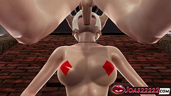 Sexy silvia in glory hole adventure 3d hentai deepthroat action tongue dick teasing facial cum a lot of sperm in honey select 2