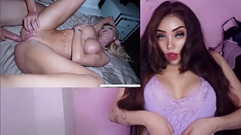 La hermosa modelo se come tres pollas y la llenan de semen