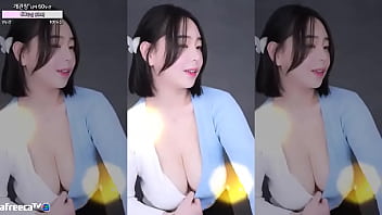 Beautiful girl with big breasts and big butt is so happy