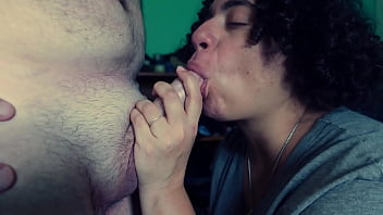 Step mom interrupted giving bj