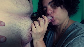 Step mom interrupted giving bj