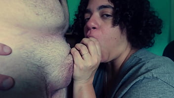 Step mom interrupted giving bj