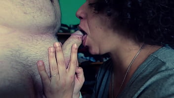 Step mom interrupted giving bj