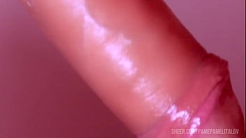 Japanese stepdaughter blowjob in close up