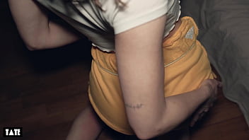 Petite college girl takes huge massive cock