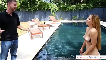 Ending a passionate sex with bootylicious blonde a facial