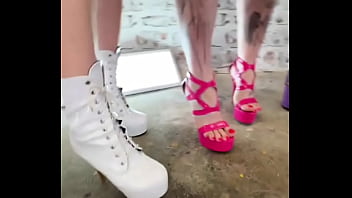 Me and my friends all in latex what’s your favorite outfit for a night out #latexcrew #boldandfierce #inkedmo