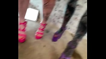 Me and my friends all in latex what’s your favorite outfit for a night out #latexcrew #boldandfierce #inkedmo