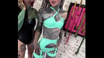 Me and my friends all in latex what’s your favorite outfit for a night out #latexcrew #boldandfierce #inkedmo