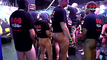 Ggg gangbang backstage with german slim girl july sun