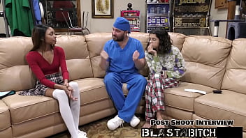 Solana spits out doctor's load so he fucks & blasts her with cum pov version