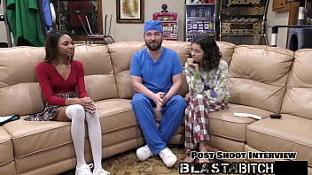 Solana spits out doctor's load so he fucks & blasts her with cum pov version