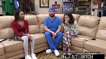 Solana spits out doctor's load so he fucks & blasts her with cum pov version