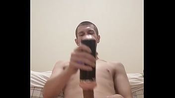 Masturbating
