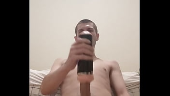 Masturbating