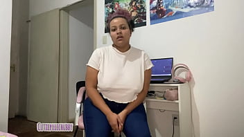 Stepmom farts in tight jeans and makes him cum joi