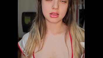 Naughty nurse extract your cum on her latex gloves