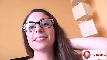 H d gorgeous geek eats up his cock meat