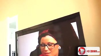 H d gorgeous geek eats up his cock meat