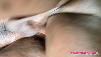 Homemade sexy ebony interracial deep kissing cum raw in mouth